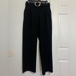 House of Harlow 1960 Elegant Black Wide Leg Pants